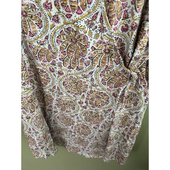 Spartina 449 Alisa Wrap Dress Sz S Mini Floral Coastal Beach Resort Vacation - Picture 4 of 12